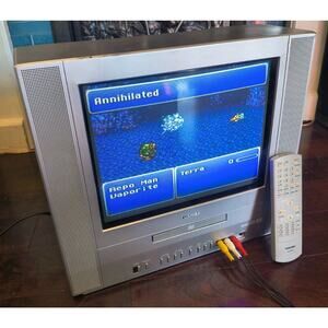 Toshiba MD14FN1 14" CRT TV Retro Gaming Monitor - w/ Remote (DVD Not Working)